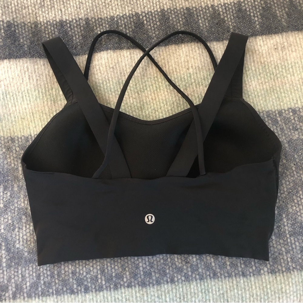 Lululemon D/DD Like A Cloud Longline Sports Bra 6 Black Yoga - Picture 2 of 8